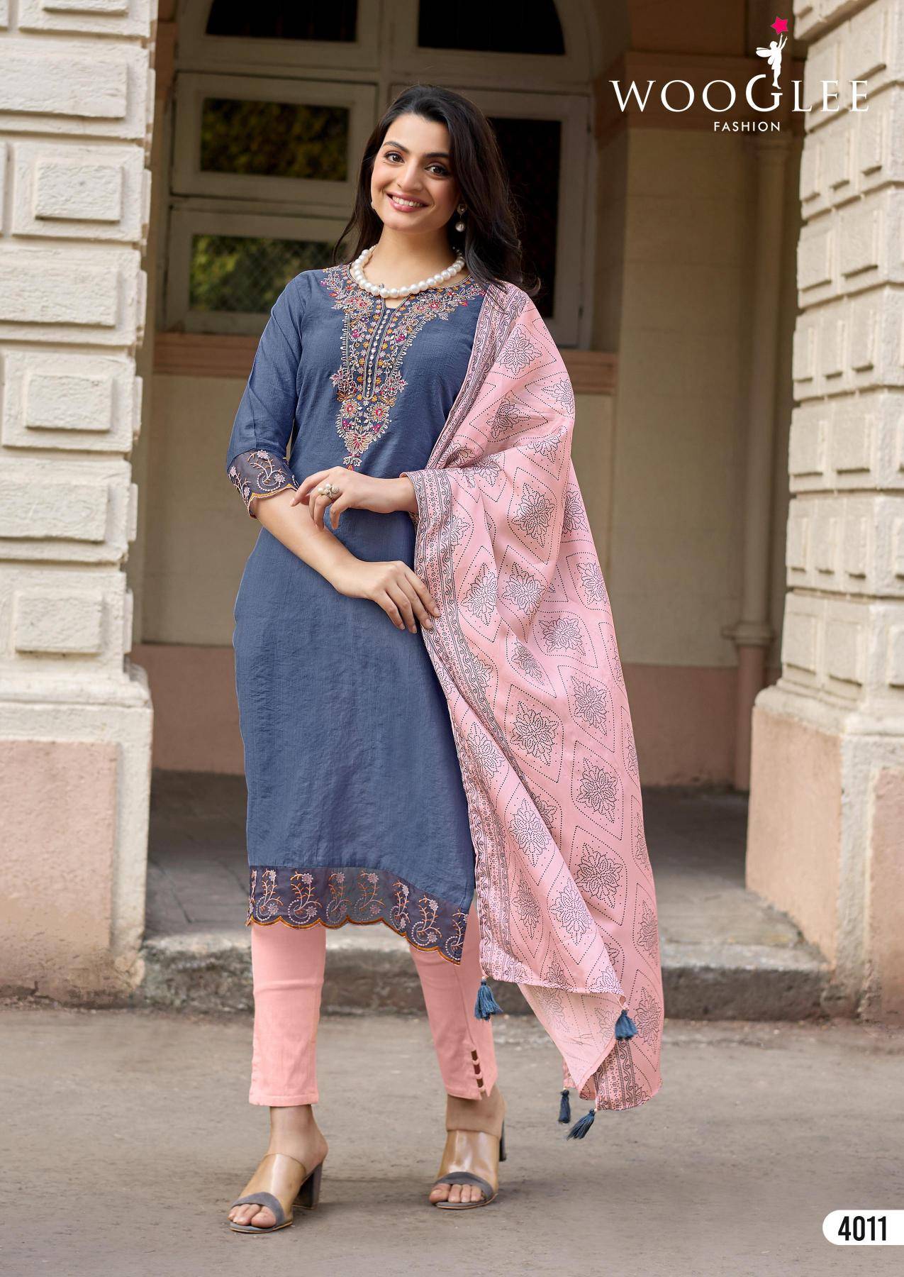Wooglee sagaai vol 3 Designer wholesale kurtis in Surat